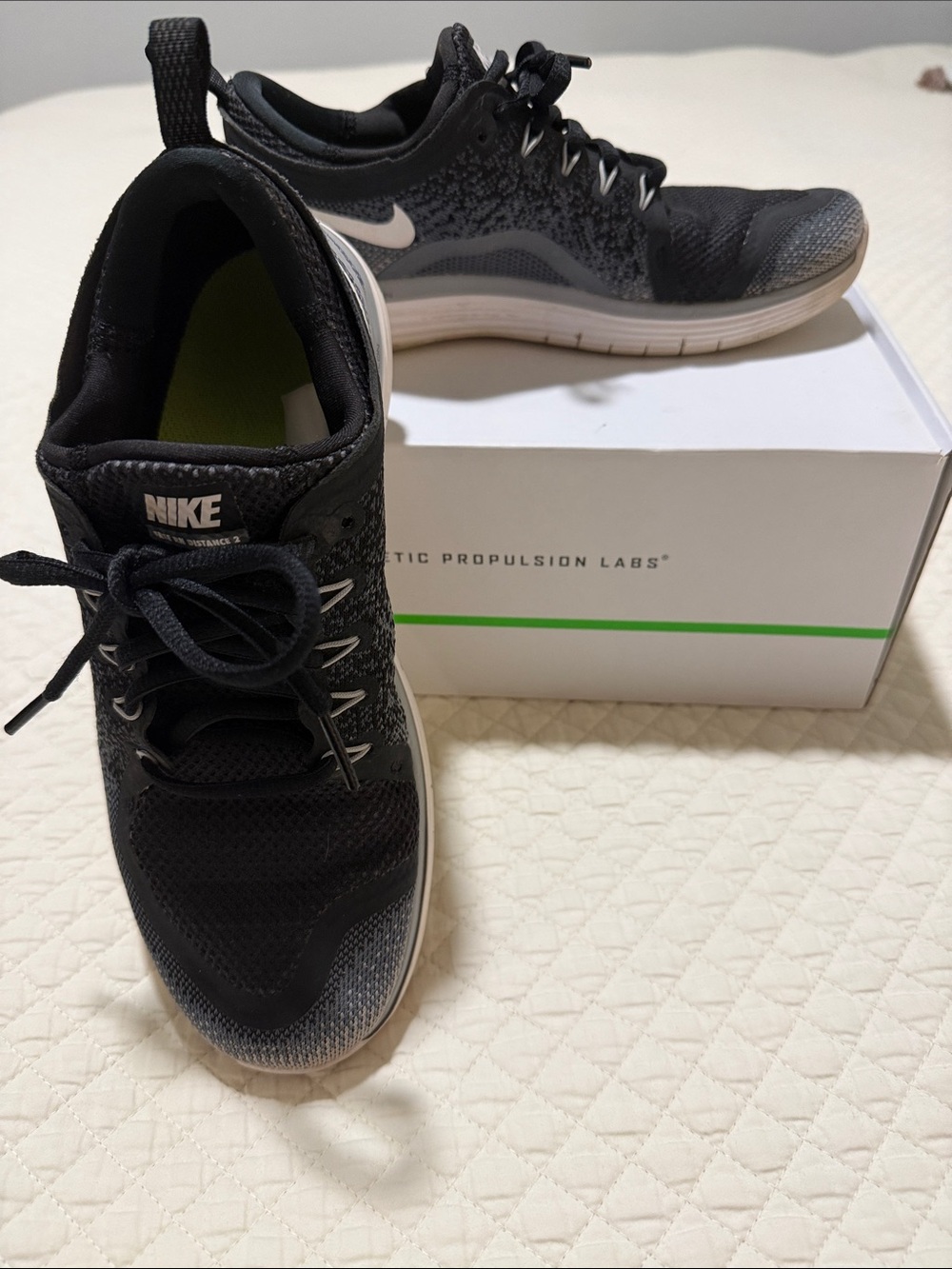 Nike Free Black and Gray Knit Athletic Sneakers